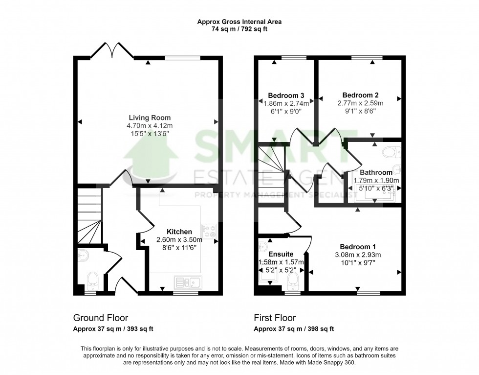 Floorplan for River Plate Road, Exeter