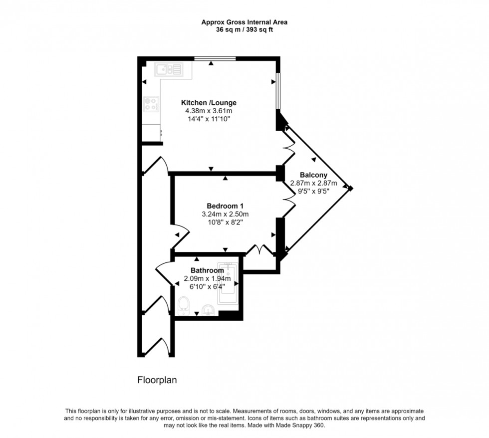 Floorplan for Swingbridge House, Penryn