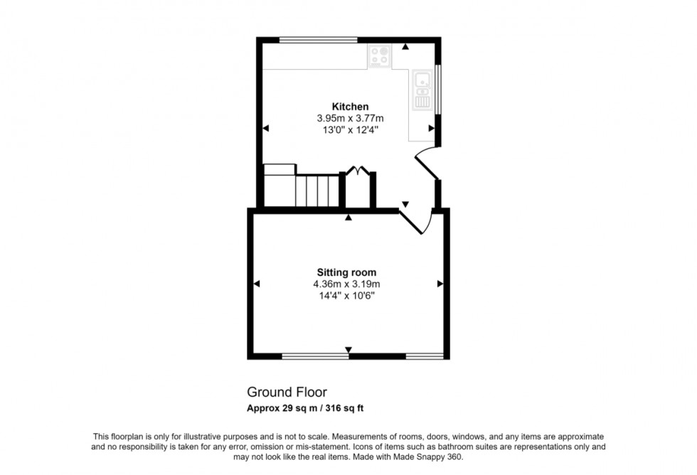 Floorplan for Rame Cross, Penryn