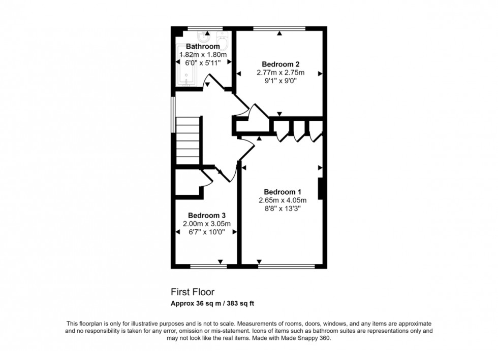 Floorplan for Messack Close, Falmouth