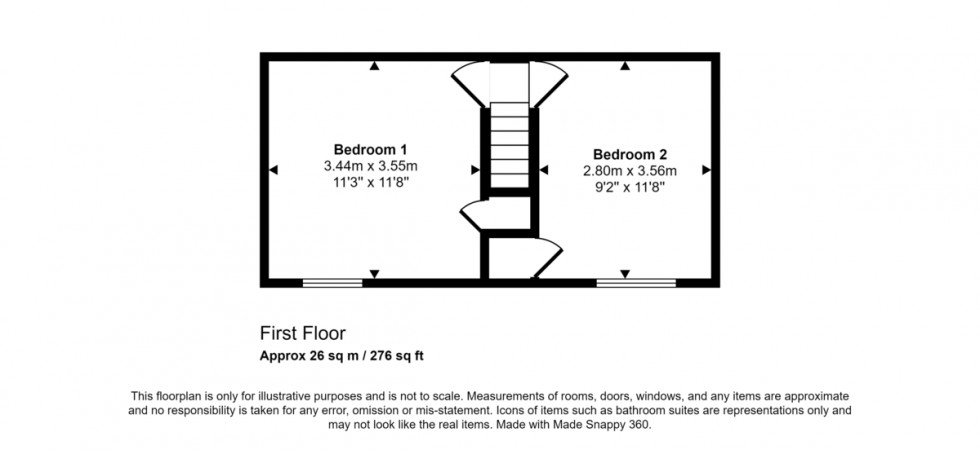 Floorplan for Glasney Terrace, Penryn