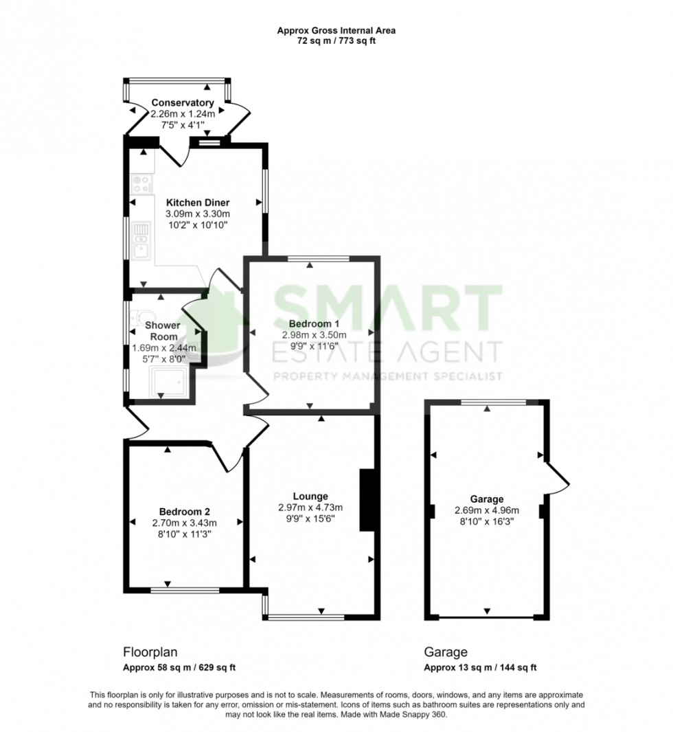 Floorplan for Woolsery Close, Exeter