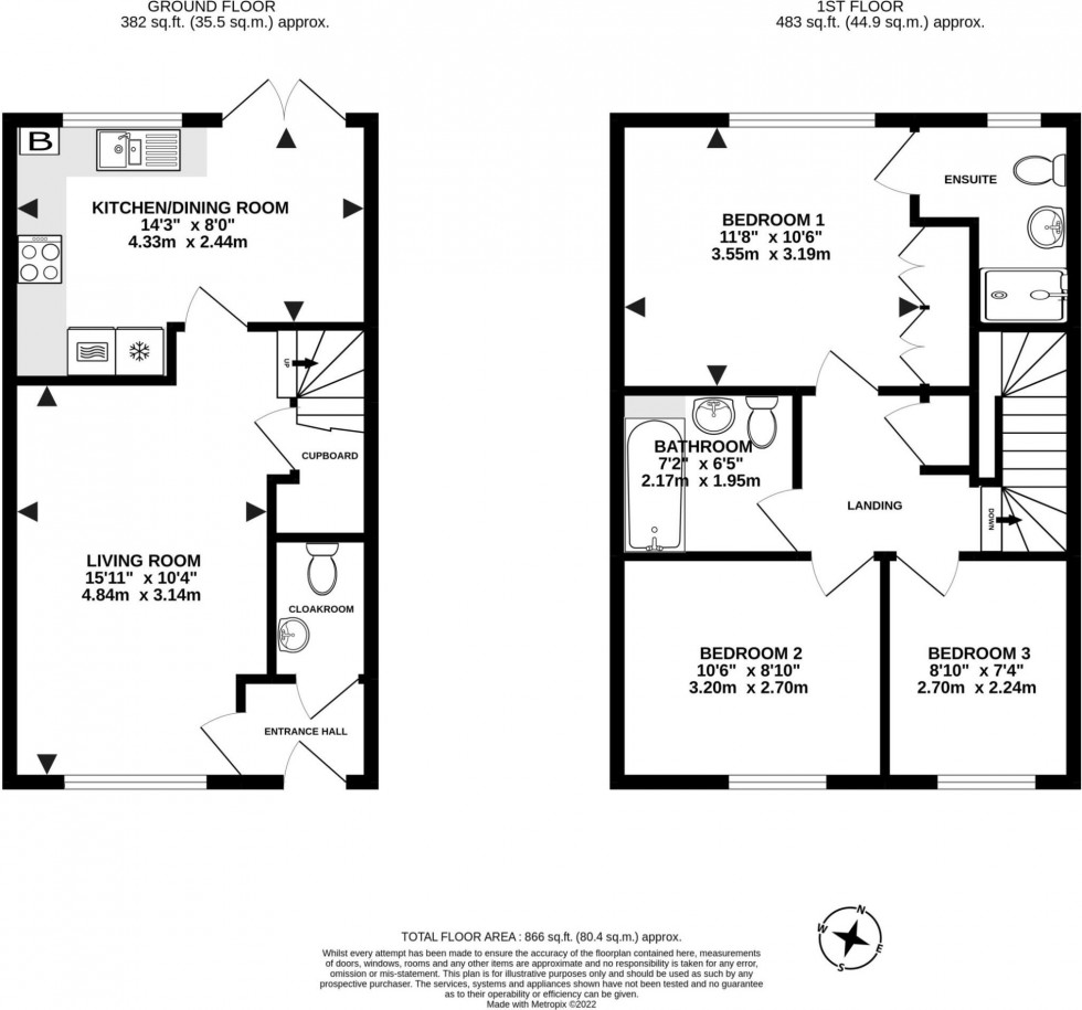 Floorplan for Hawkins Road, Exeter