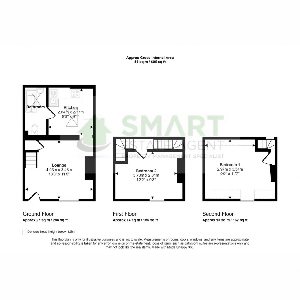 Floorplan for St. Davids Terrace, Exeter, EX4