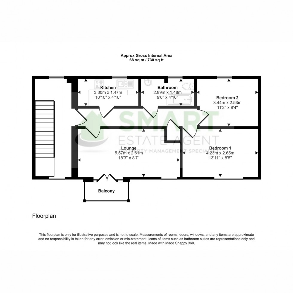 Floorplan for River Plate Road, Exeter, EX2