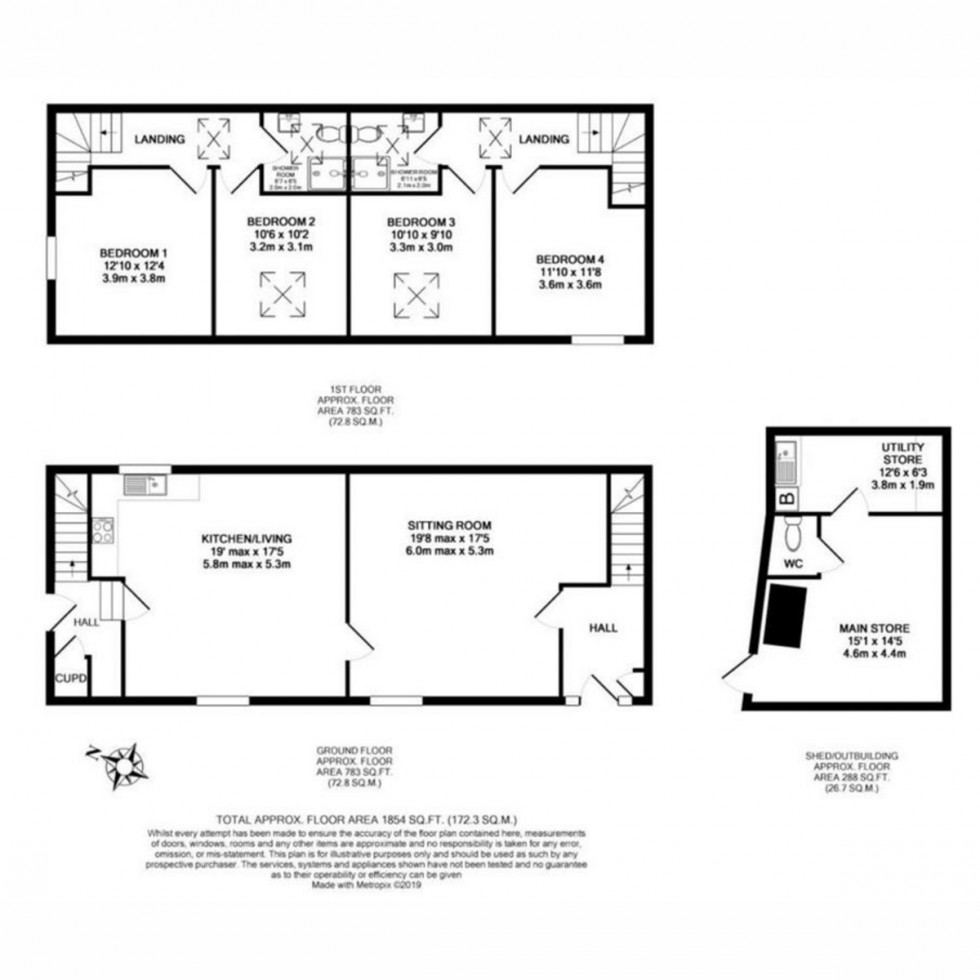 Floorplan for Shillingford St. George, Exeter, EX2