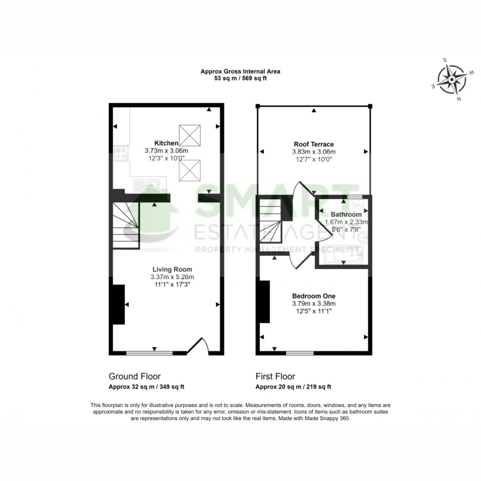 Floorplan for East Wonford Hill, Exeter, EX1