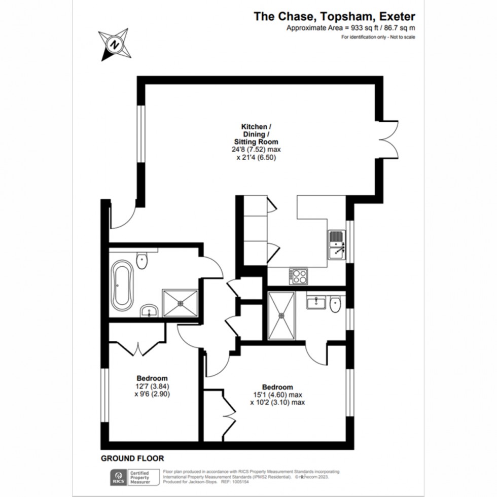 Floorplan for Topsham, Exeter, EX3