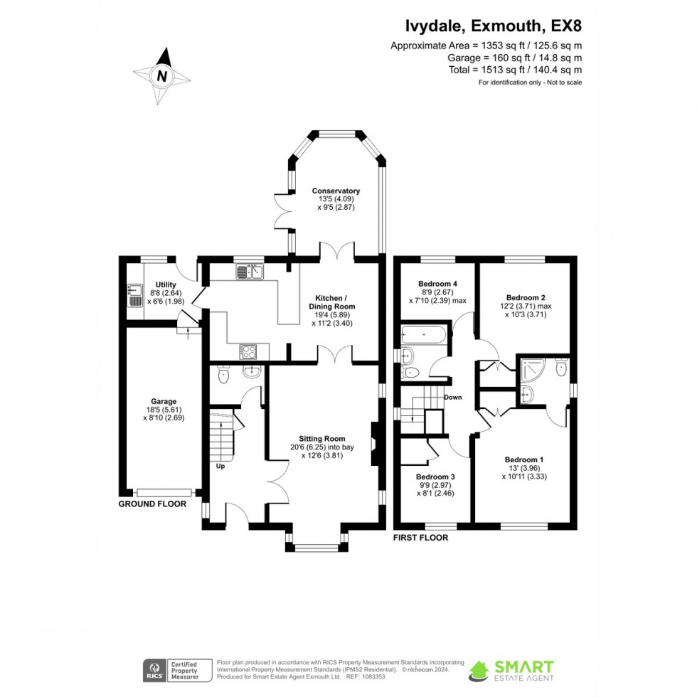 Floorplan for Ivydale, Exmouth, EX8