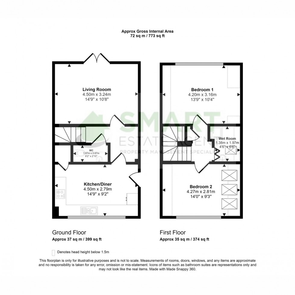 Floorplan for Clyst St. Mary, Exeter, EX5