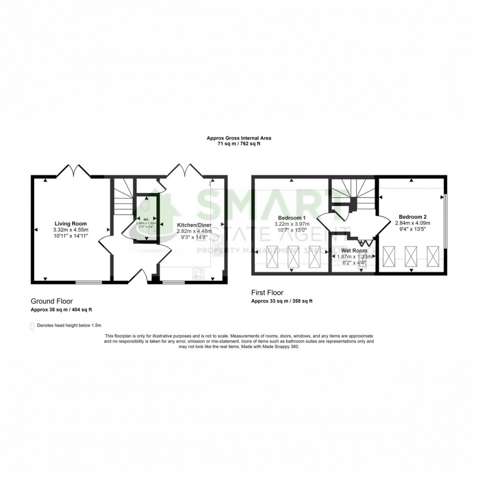 Floorplan for Clyst St. Mary, Exeter, EX5