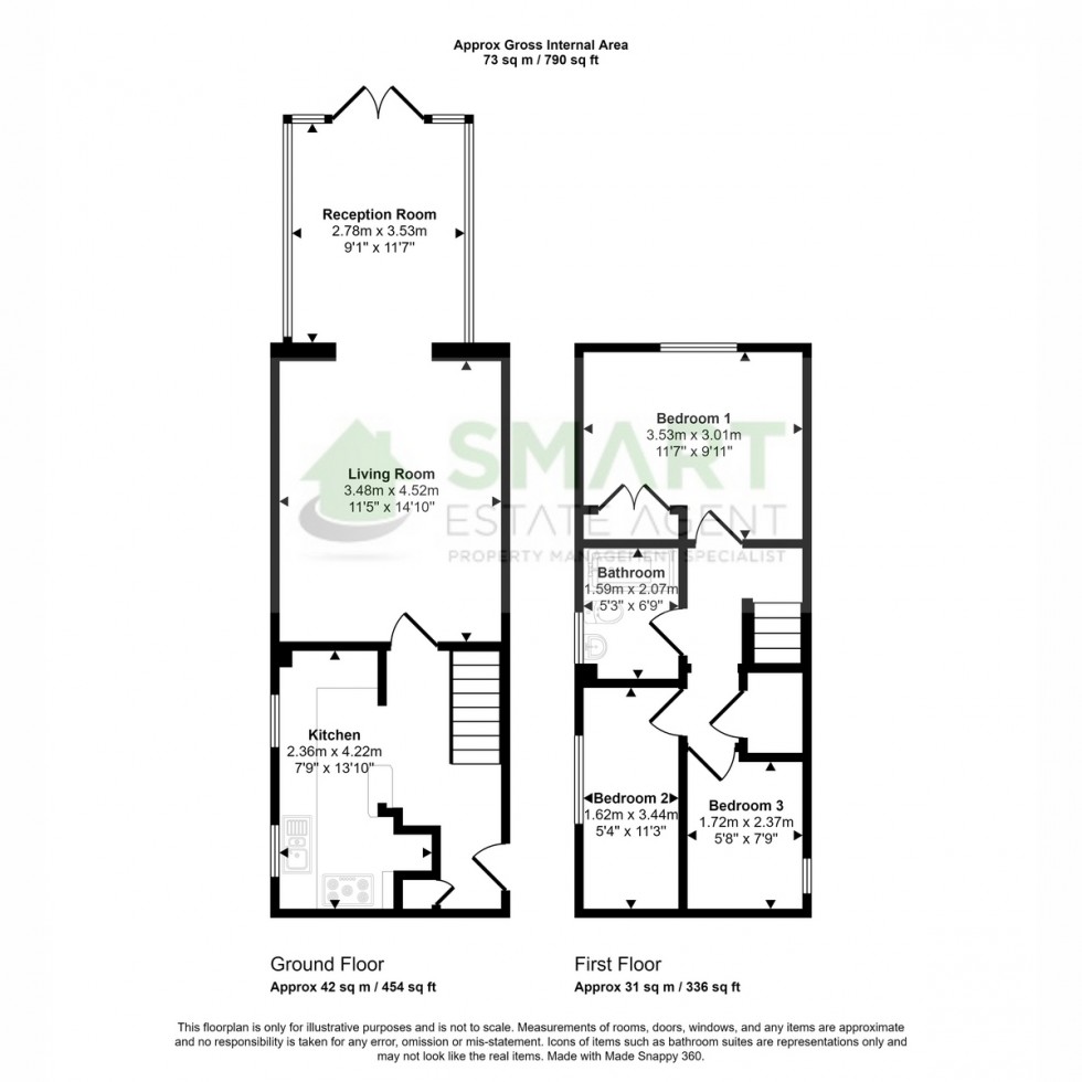 Floorplan for Headingley Close, Exeter, EX2