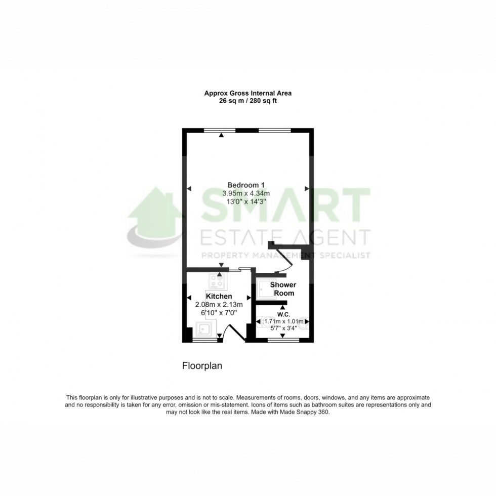 Floorplan for Lower North Street, Exeter, EX4