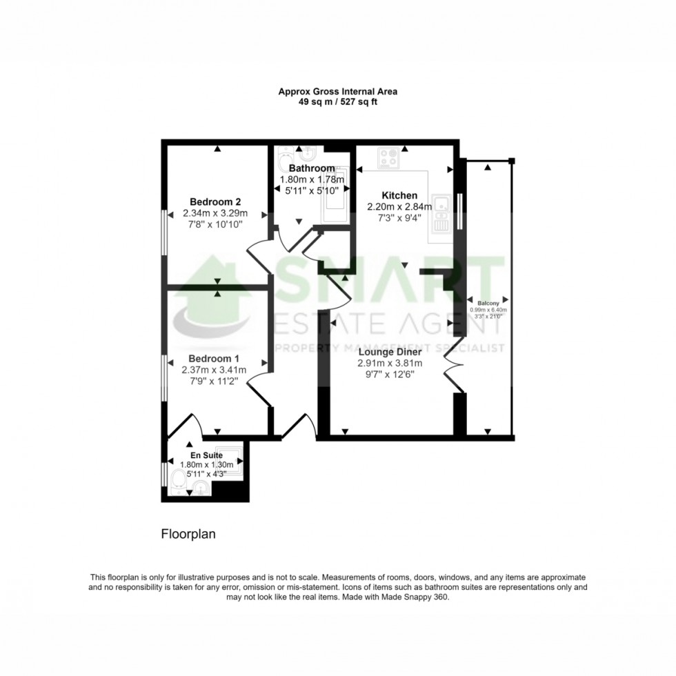 Floorplan for Myrtlebury Way, Exeter, EX1