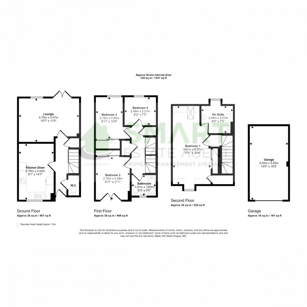 Floorplan for Admiral Way, Exeter, EX2