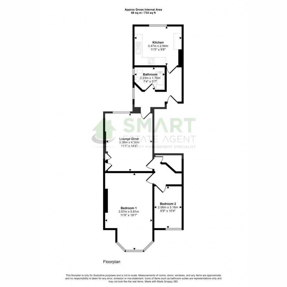 Floorplan for Sylvan Road, Exeter, EX4