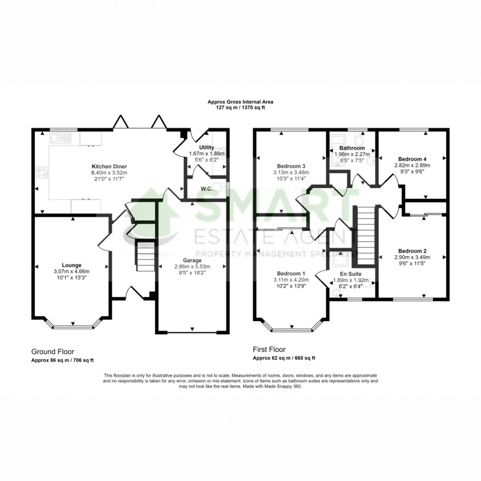 Floorplan for Finning Avenue, Exeter, EX4