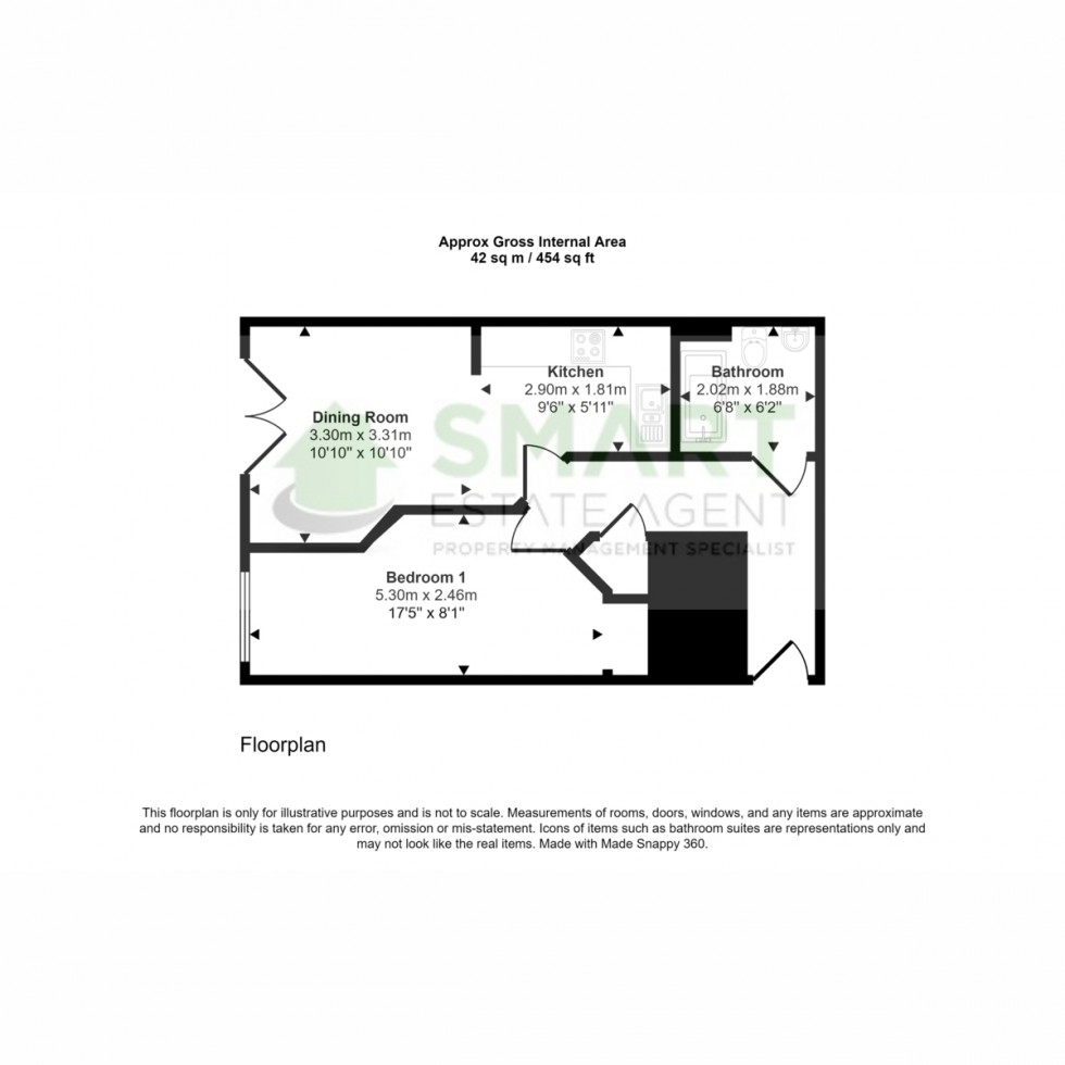 Floorplan for Verney Street, Exeter, EX1