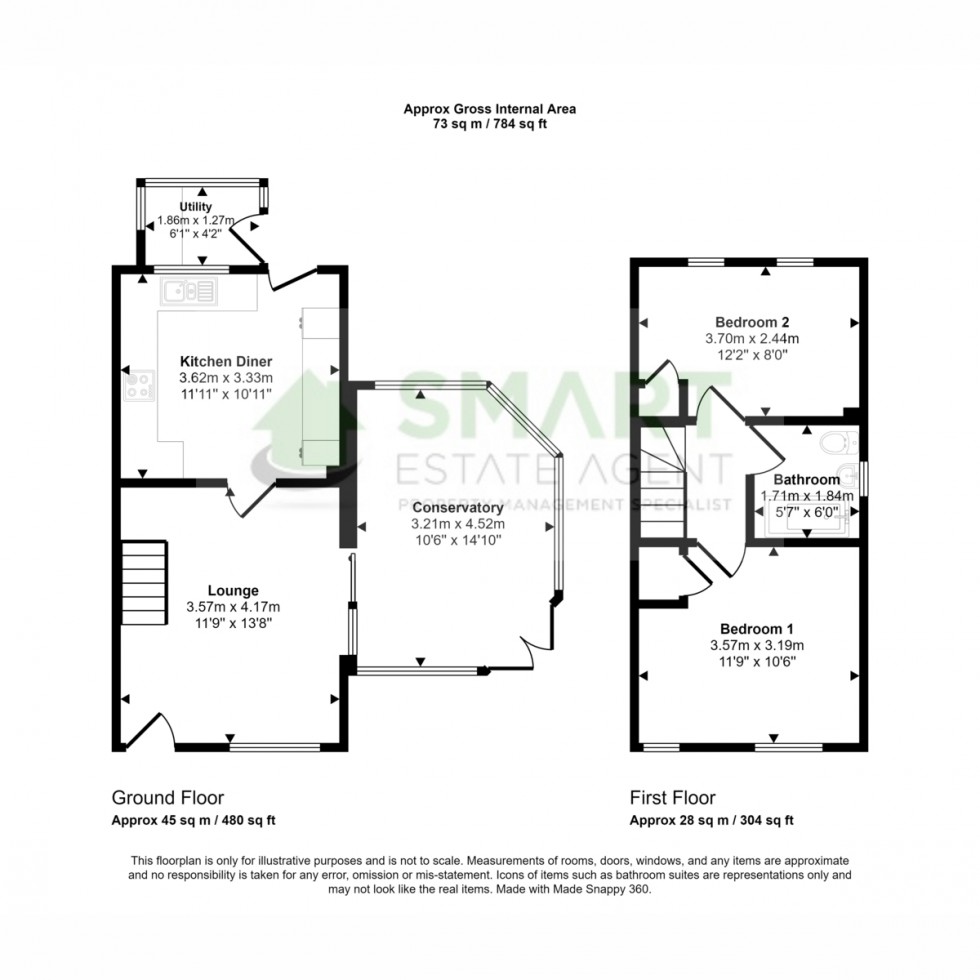 Floorplan for Gloucester Road, Exeter, EX4