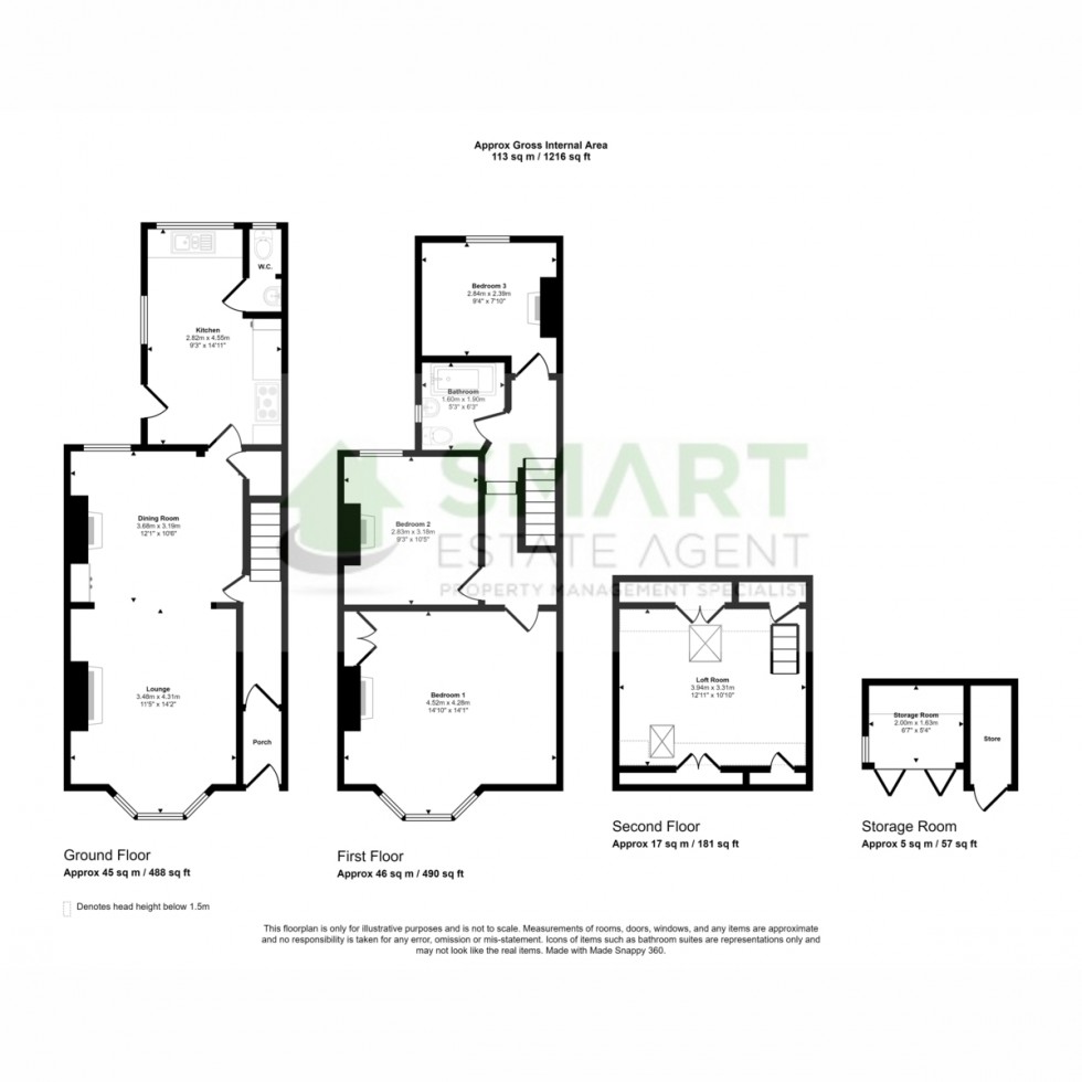 Floorplan for Manston Road, Exeter, EX1