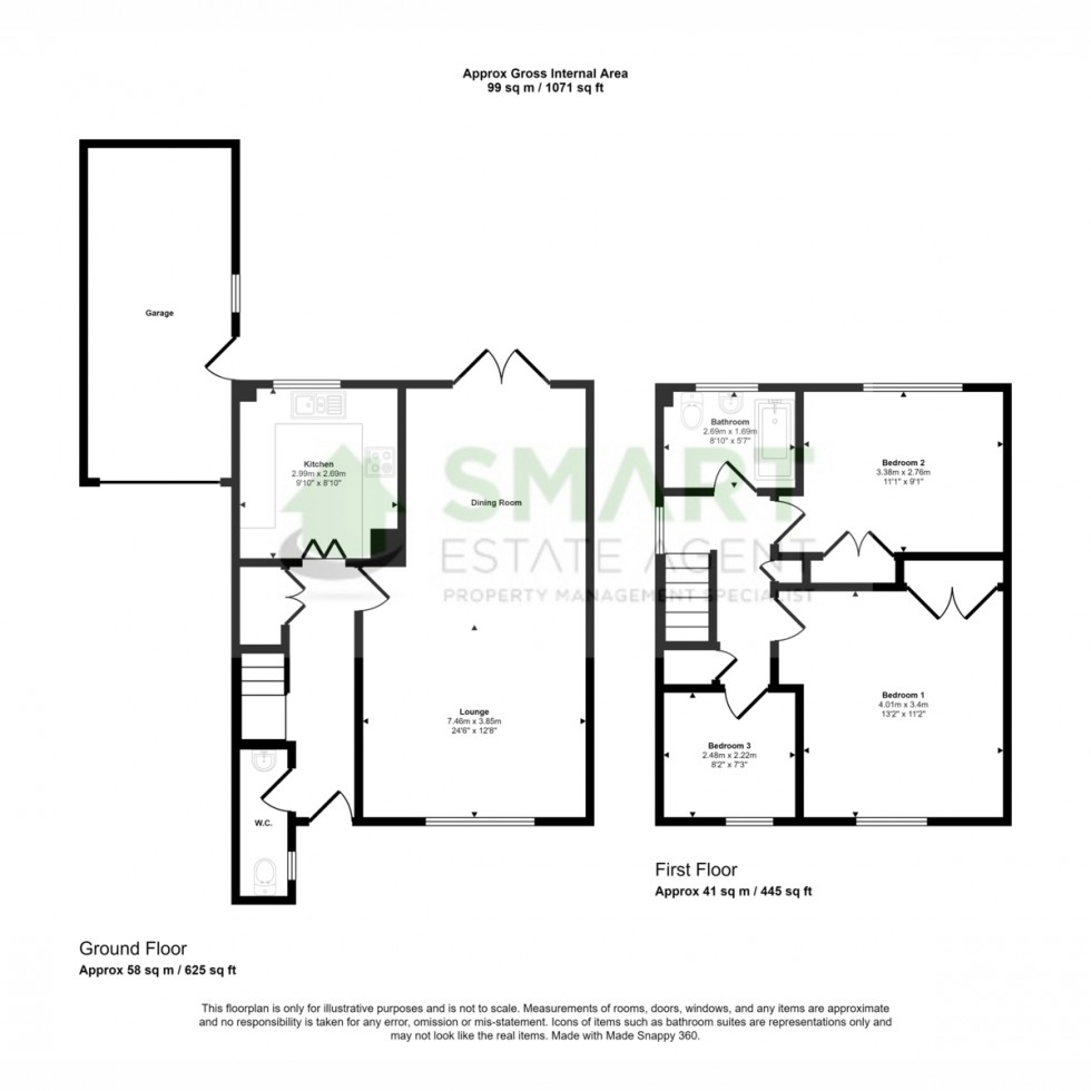 Floorplan for Juniper Close, Exeter, EX4