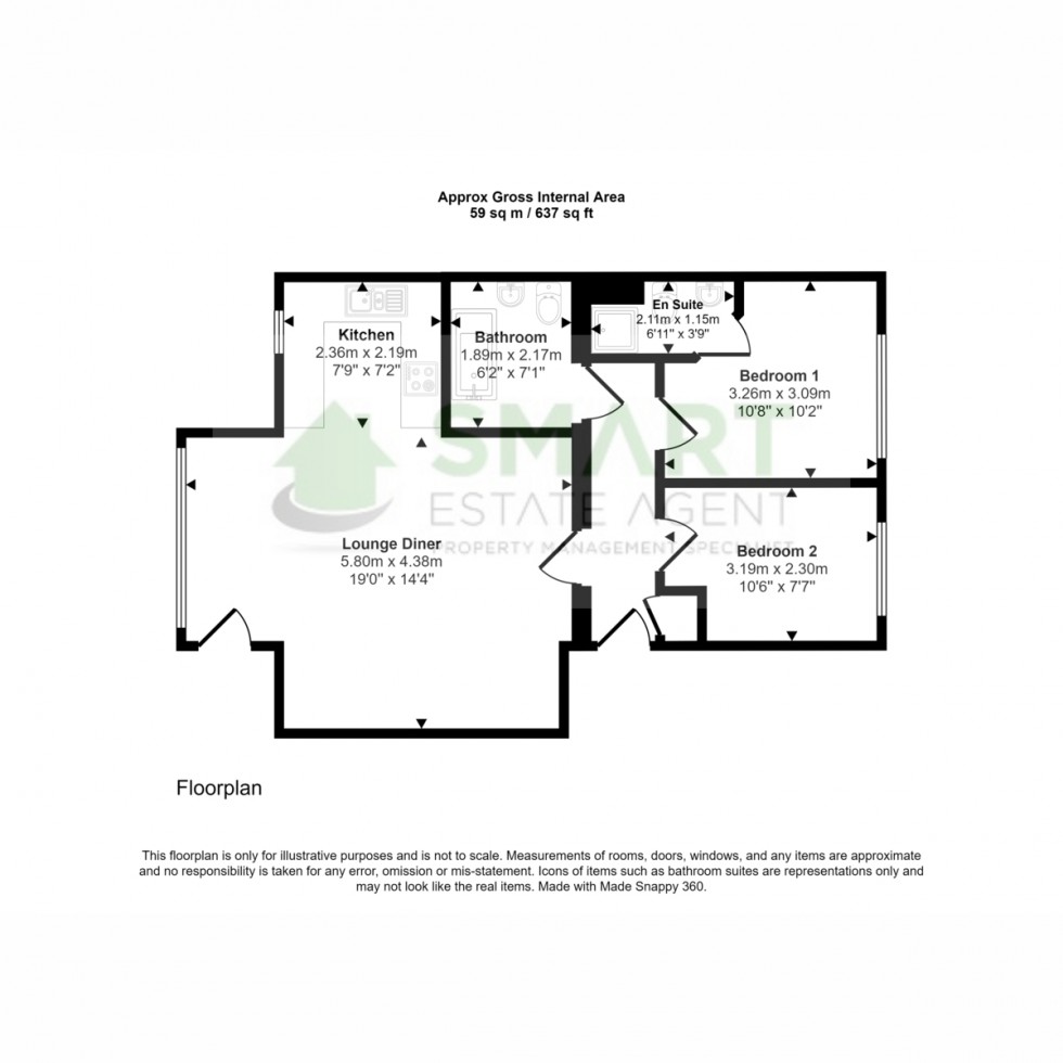 Floorplan for Park View, Prospect Place, EX4