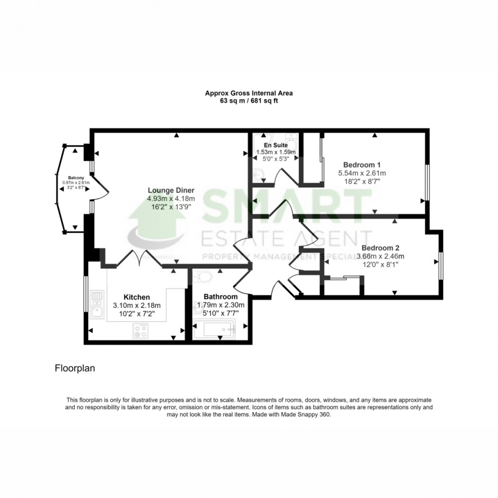 Floorplan for Haven Road, Exeter, EX2