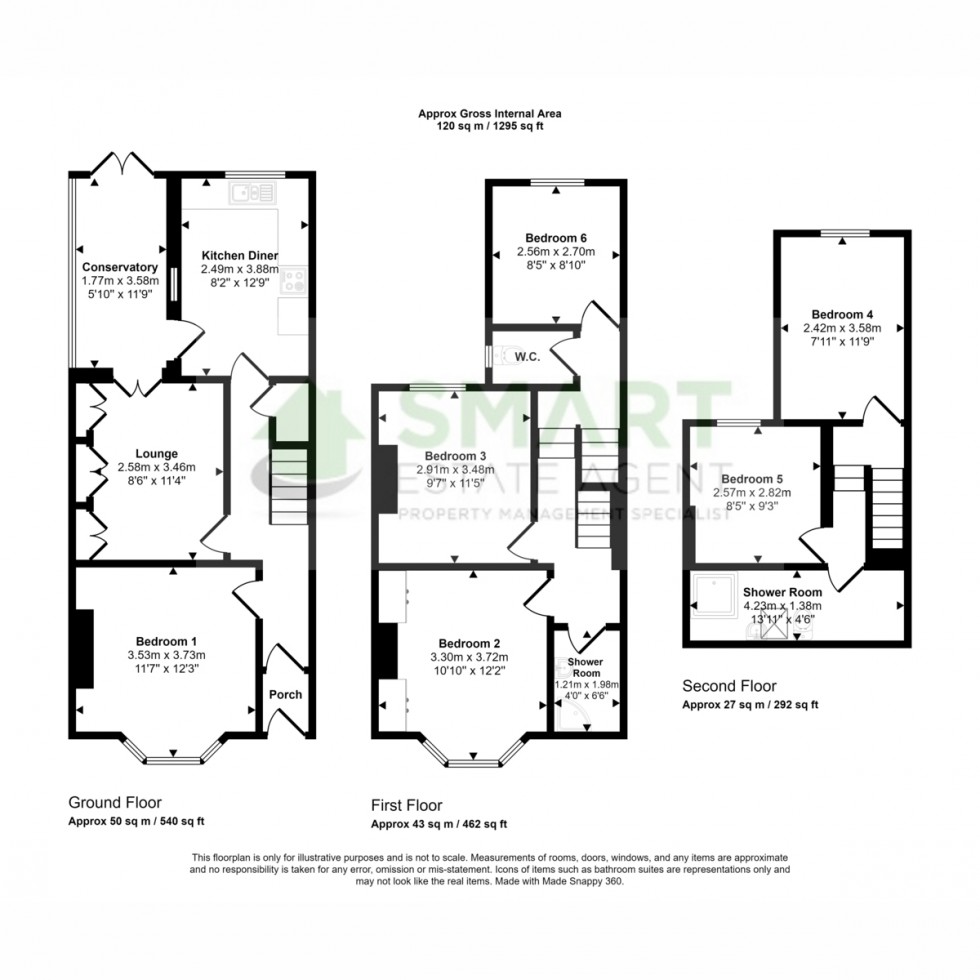 Floorplan for Kings Road, Exeter, EX4