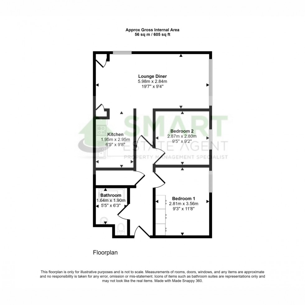 Floorplan for Heavitree, Exeter, EX1