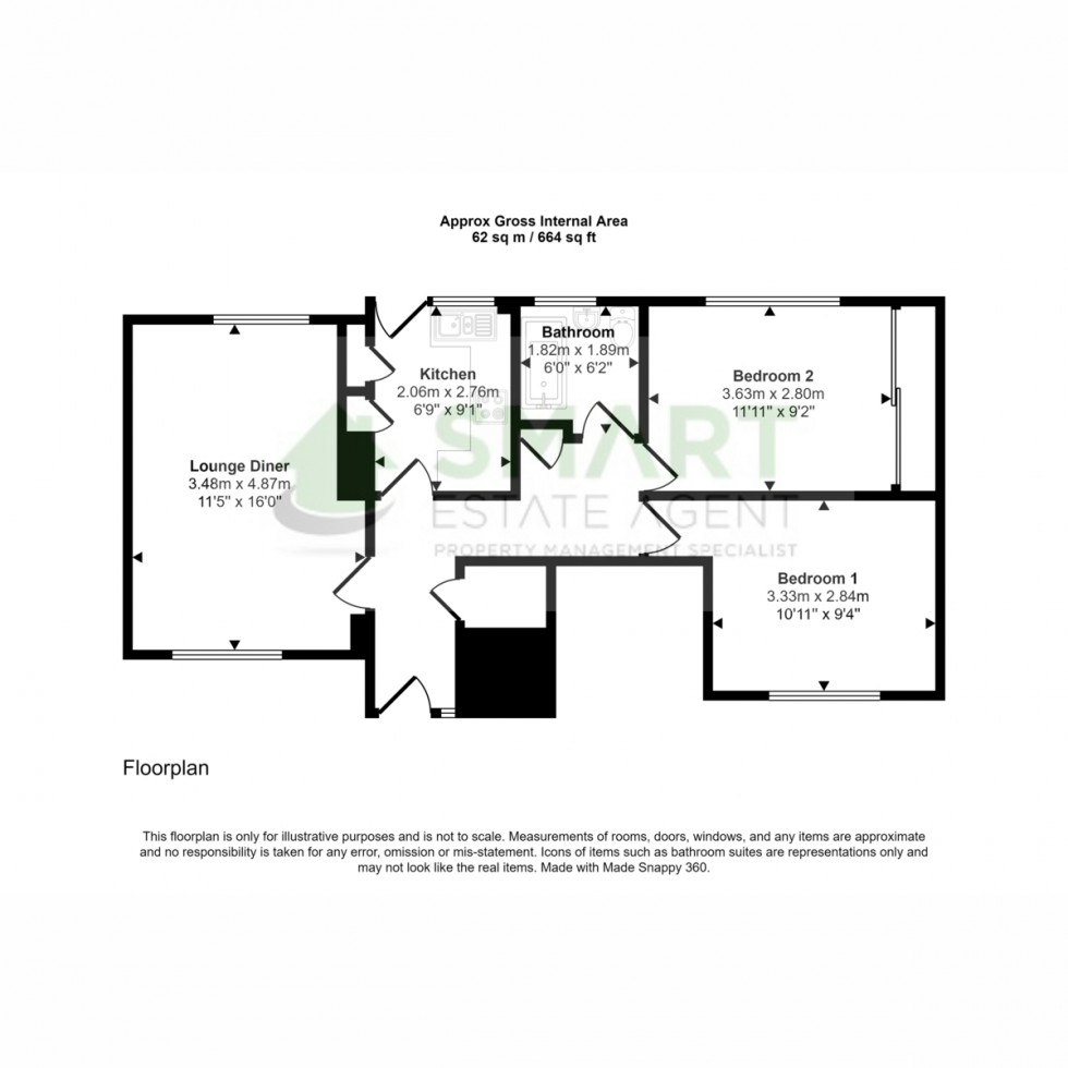 Floorplan for Thornpark Rise, Exeter, EX1