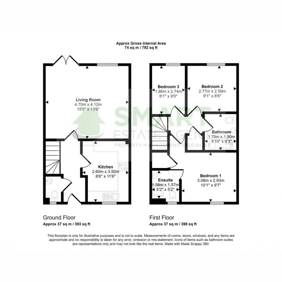 Floorplan for River Plate Road, Exeter, EX2