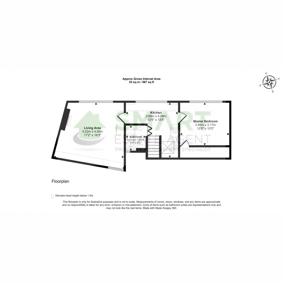 Floorplan for Fore Street, Exeter, EX1