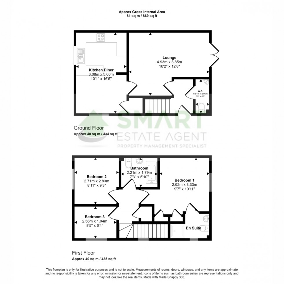 Floorplan for Mead Cross, Exeter, EX5