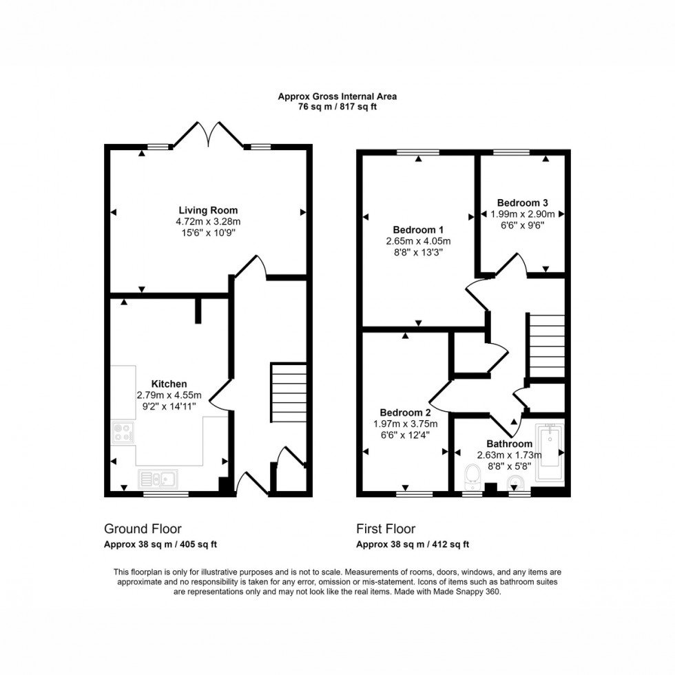 Floorplan for Bishop Westall Road, Exeter, EX2