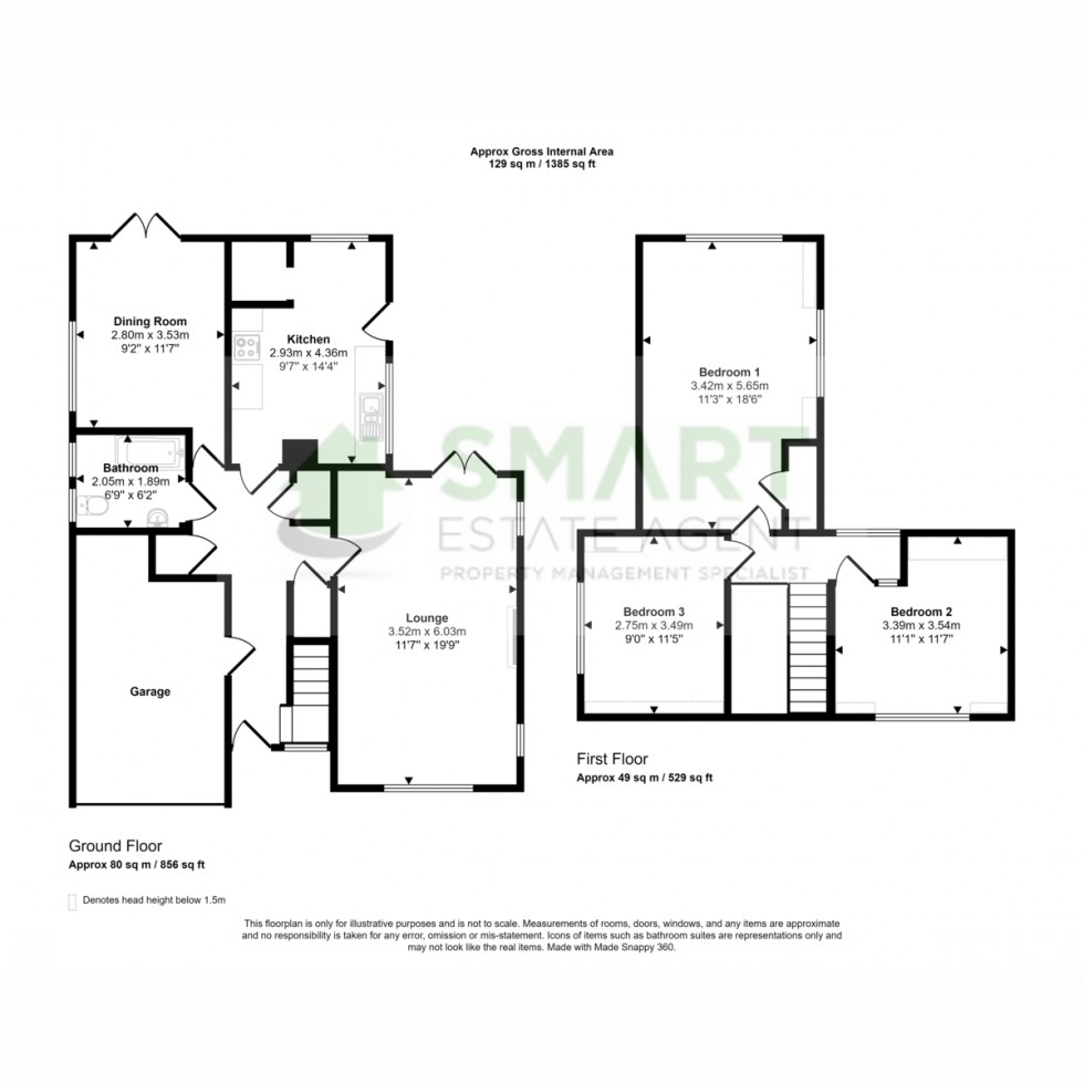 Floorplan for Old Ide Lane, Ide, EX2