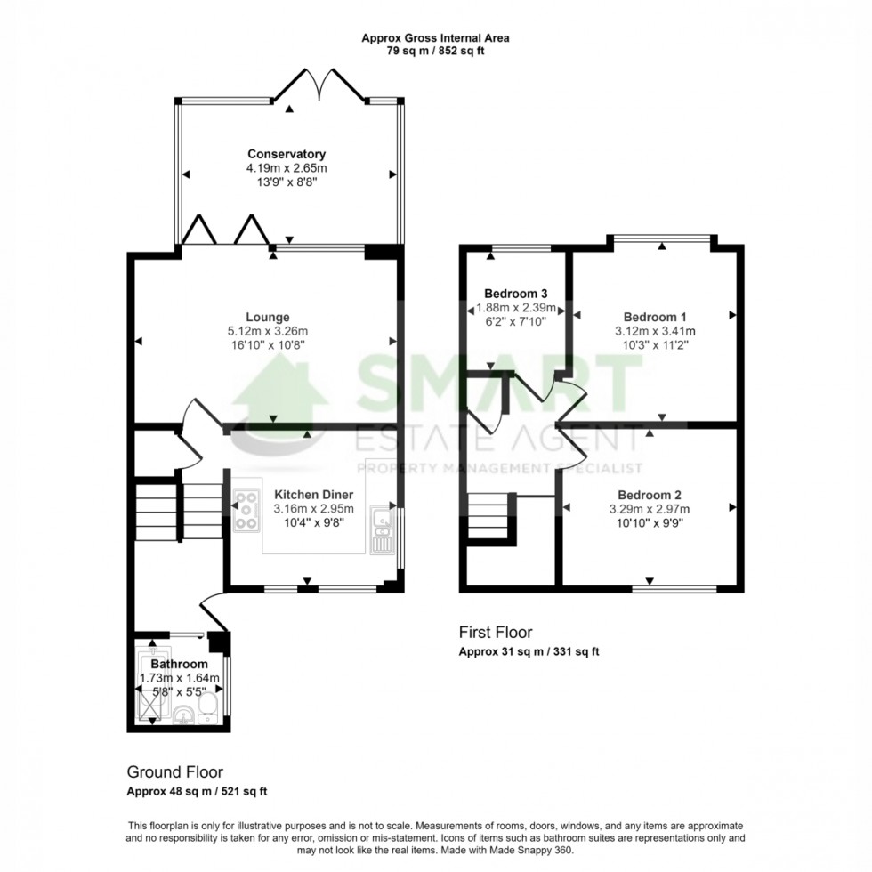 Floorplan for Iolanthe Drive, Exeter, EX4