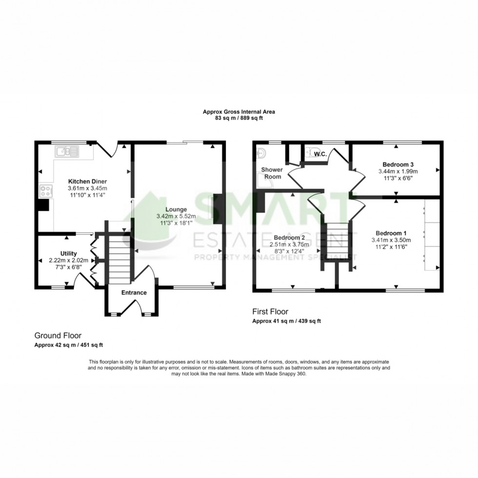 Floorplan for Thornpark Rise, Exeter, EX1