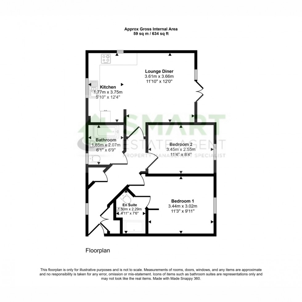 Floorplan for Harris Place, Exeter, EX1