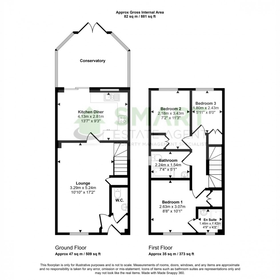 Floorplan for The Buntings, Exeter, EX6