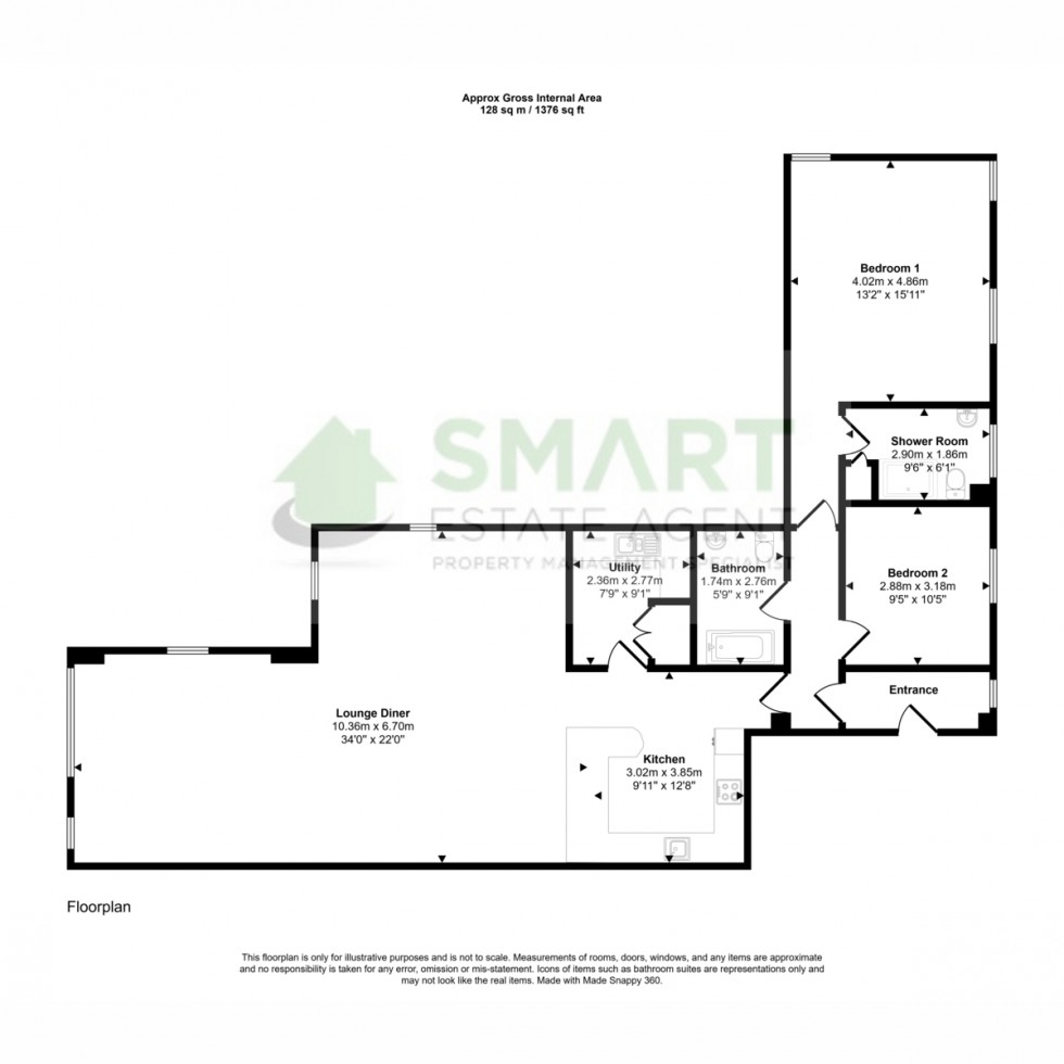 Floorplan for Haven Road, Exeter, EX2