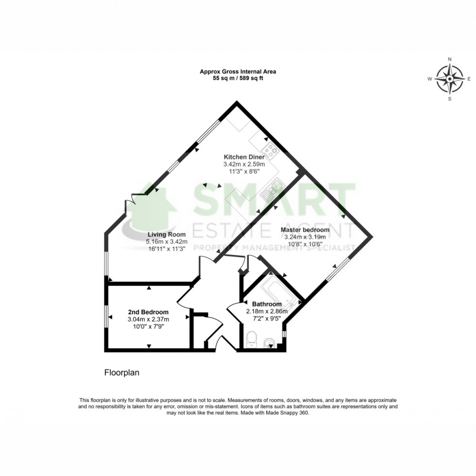 Floorplan for Chaucer Grove, Exeter, EX4