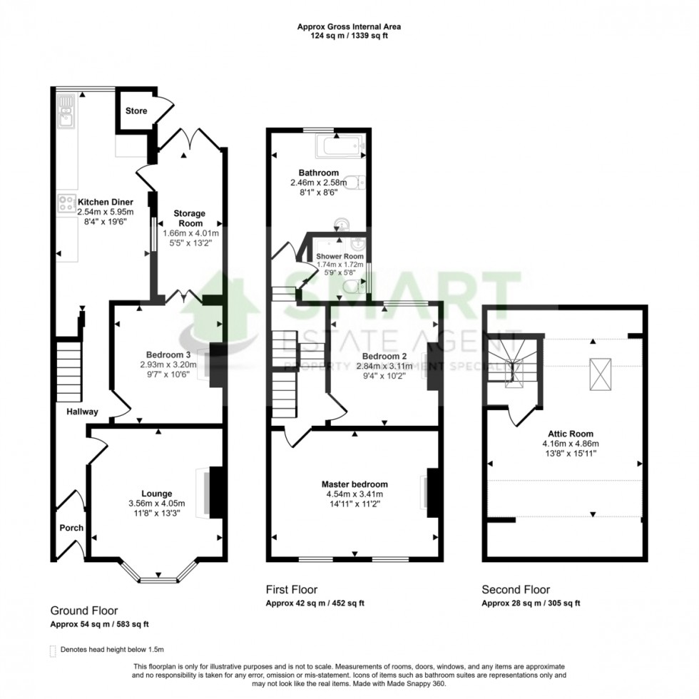 Floorplan for Alphington Road, Exeter, EX2