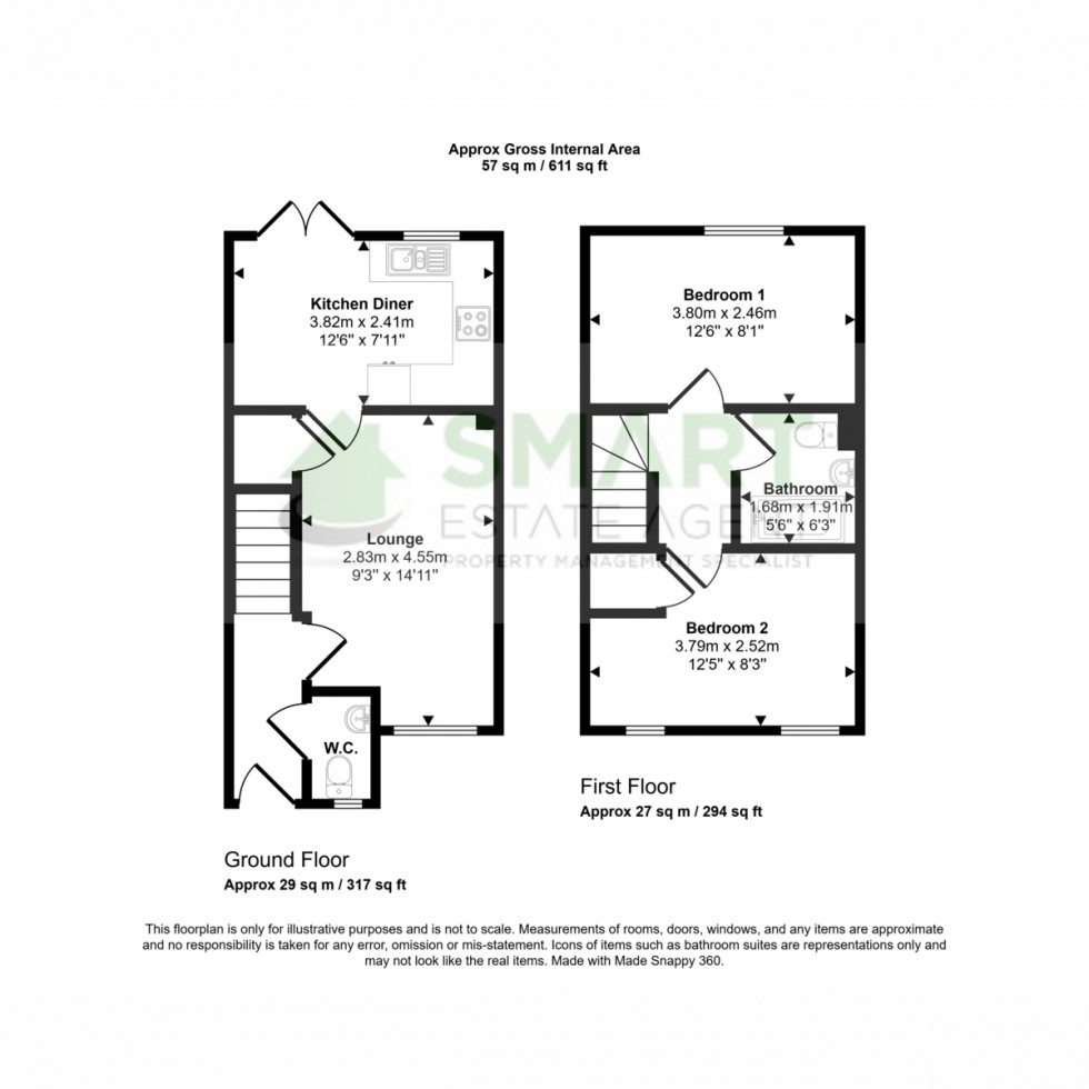 Floorplan for Sweet Coppin, Exeter, EX5