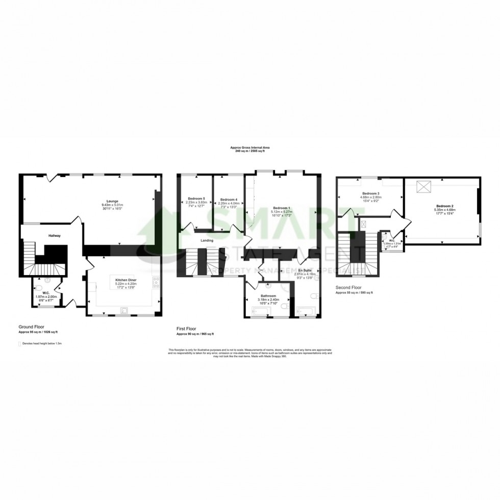 Floorplan for Countess Wear Road, Exeter, EX2