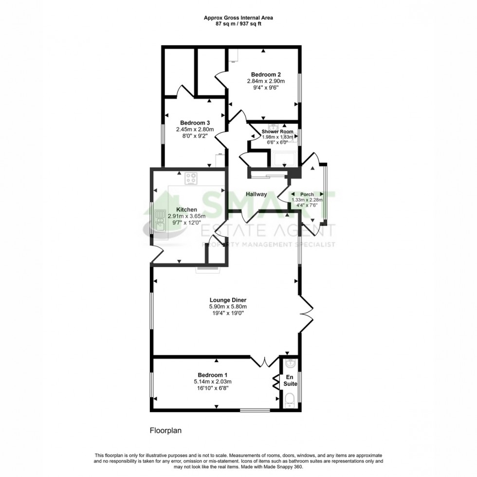 Floorplan for Rydon Park Rydon Lane, Exeter, EX2