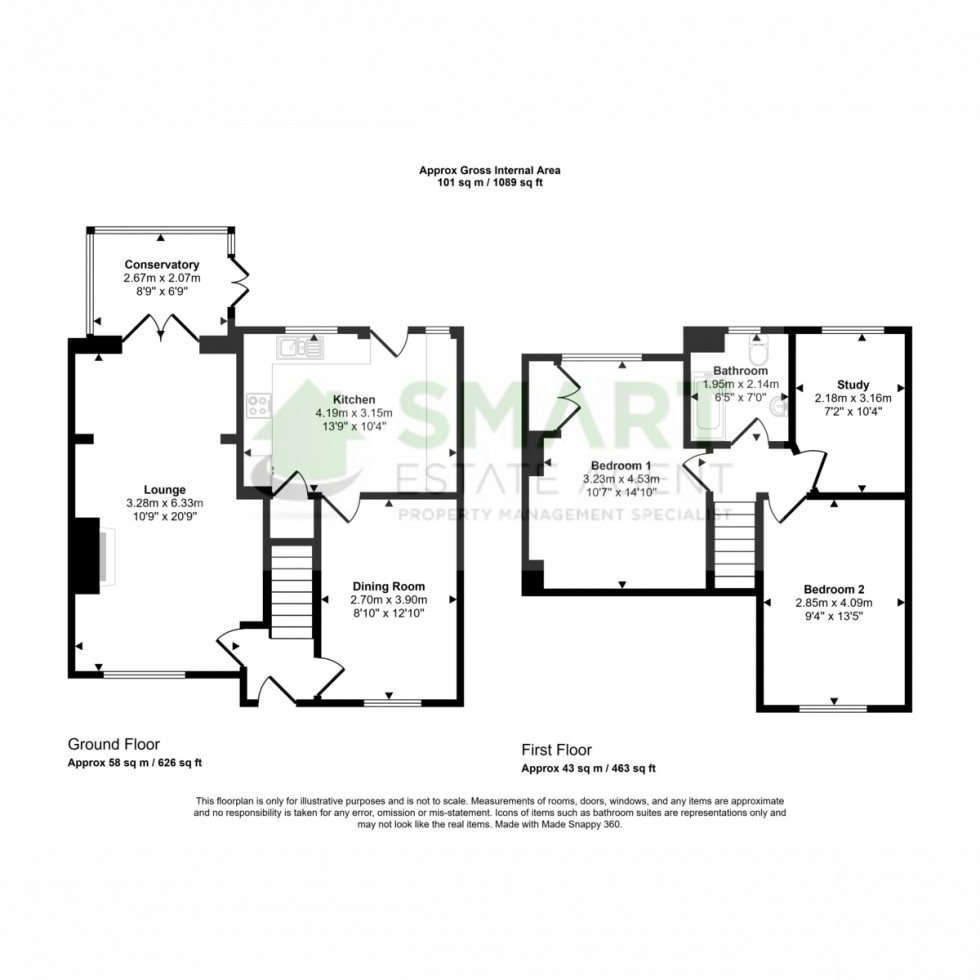 Floorplan for Widgery Road, Exeter, EX4