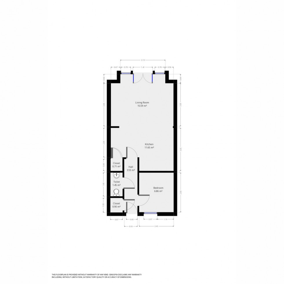 Floorplan for Whitaker Close, Exeter, EX1