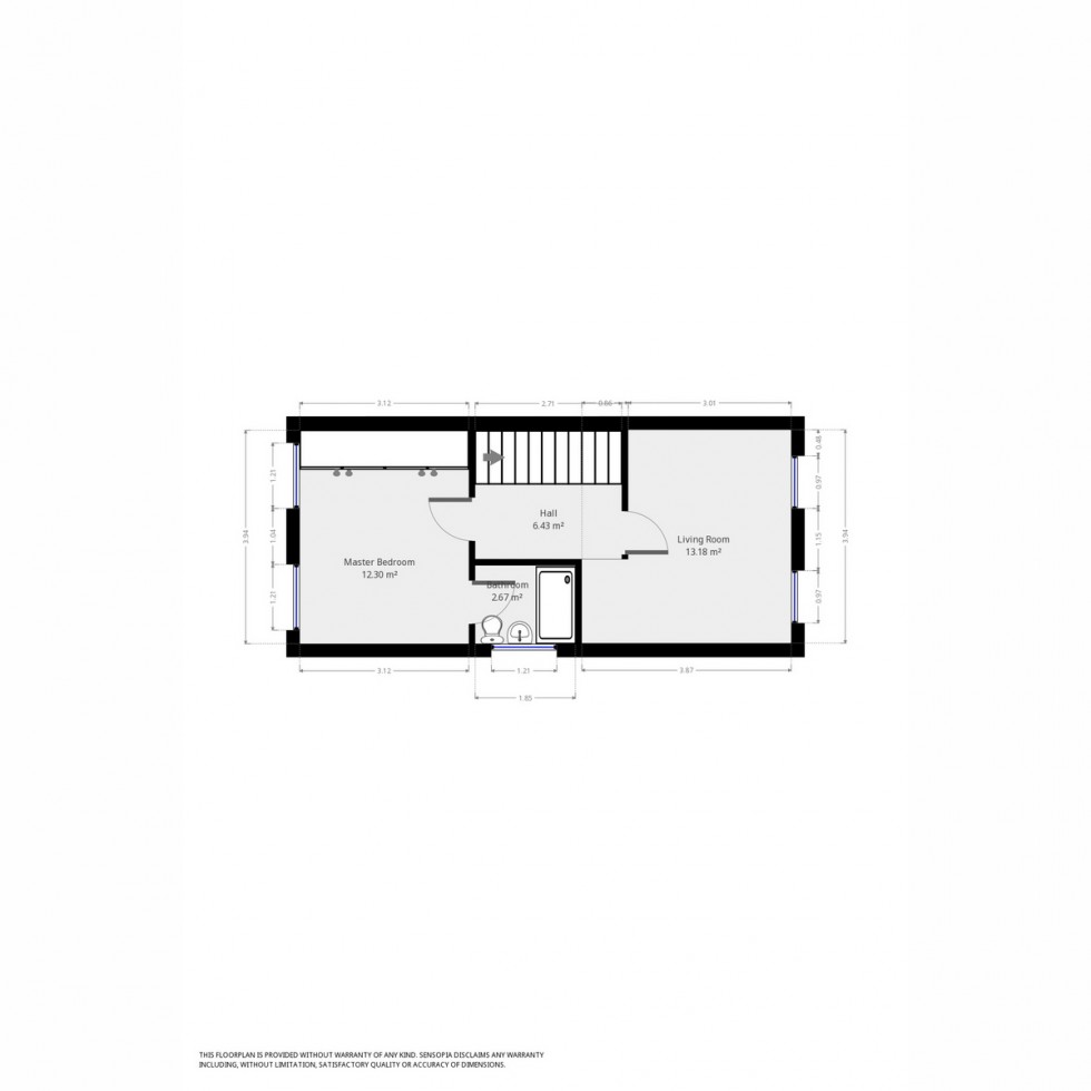 Floorplan for Whitaker Close, Exeter, EX1