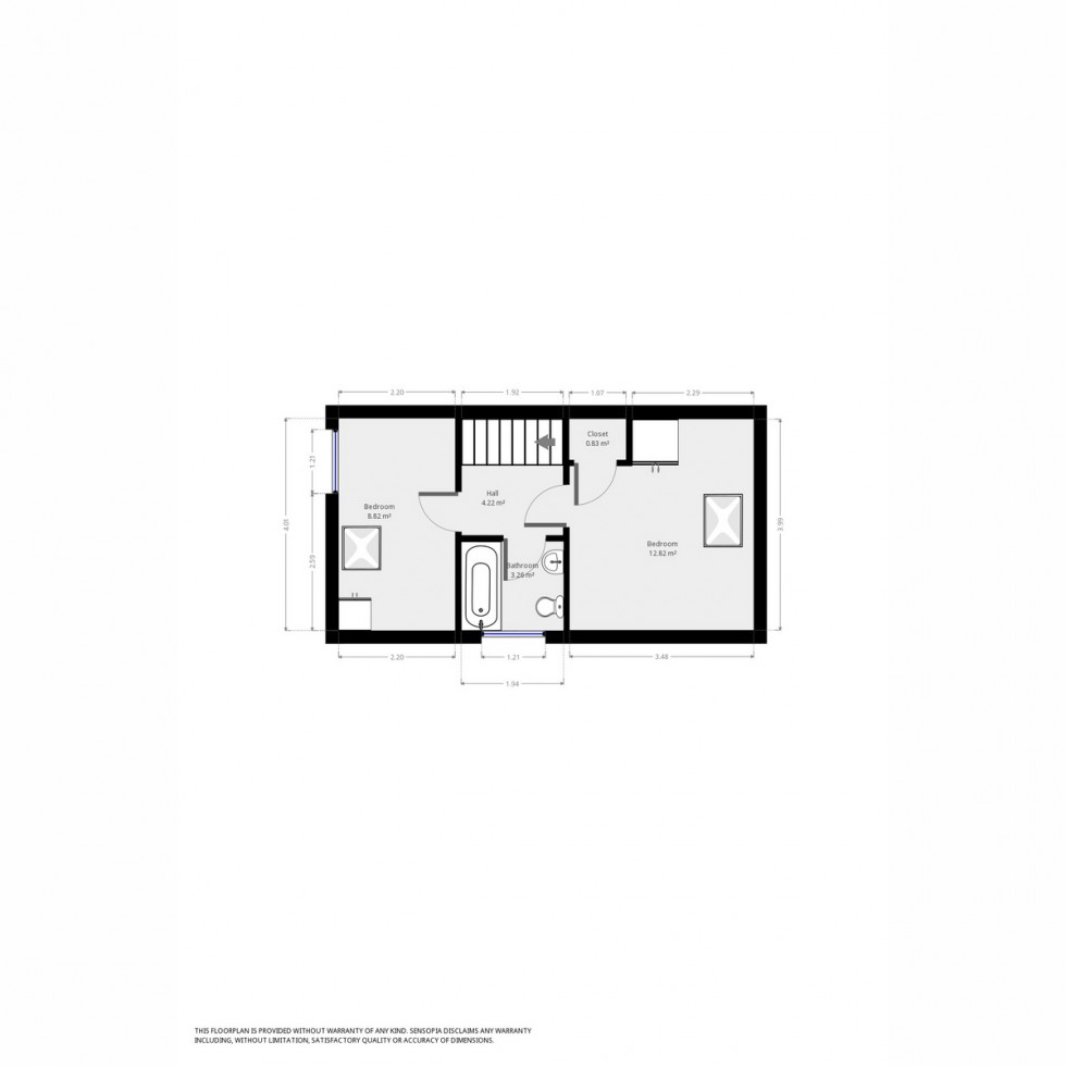 Floorplan for Whitaker Close, Exeter, EX1