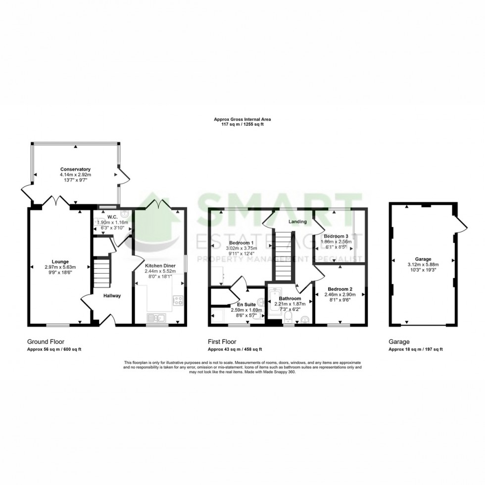 Floorplan for Trafalgar Road, Exeter, EX2